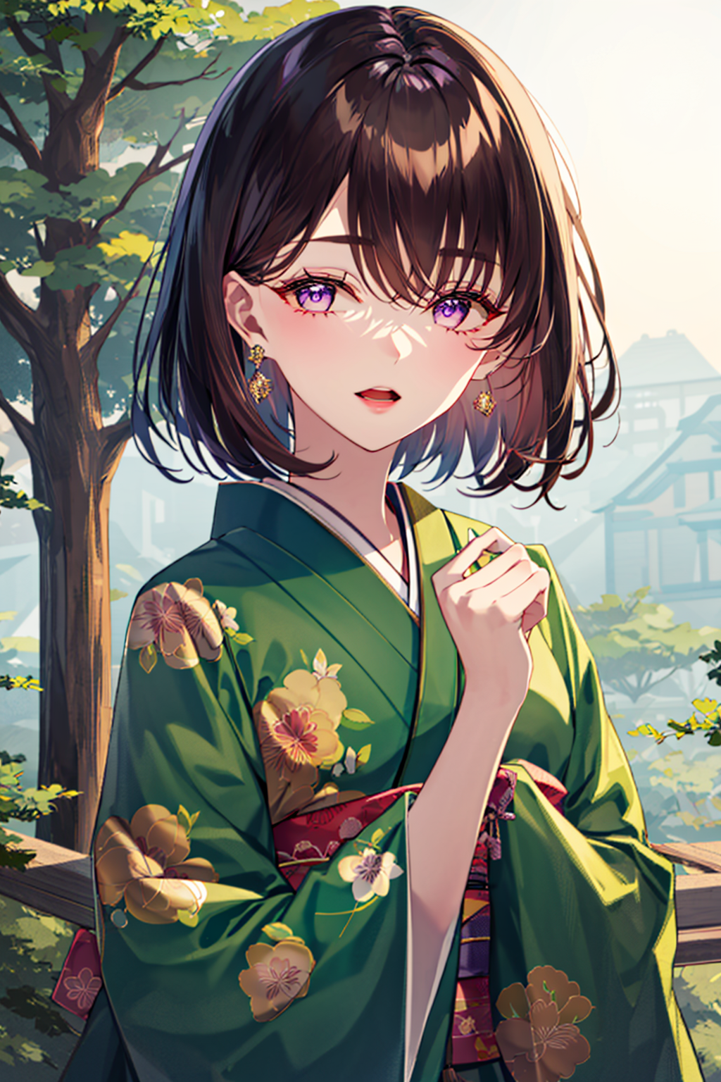 03534-870199440-1girl, solo, jewelry, earrings, floral_print, bangs, upper_body, looking_at_viewer, kimono, open_mouth, purple_eyes, night, eyeb.png